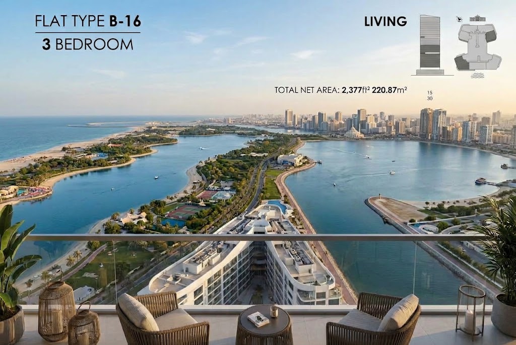 Rare 3-Bedroom Apartment in Joud Tower, Al Mamzar | Freehold for Arabs